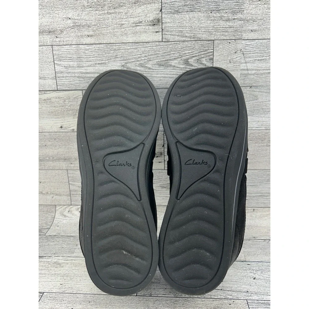 Clarks Cloudsteppers Women Sz 6.5 M‎ Black Slip On Comfort Shoes 261689544040